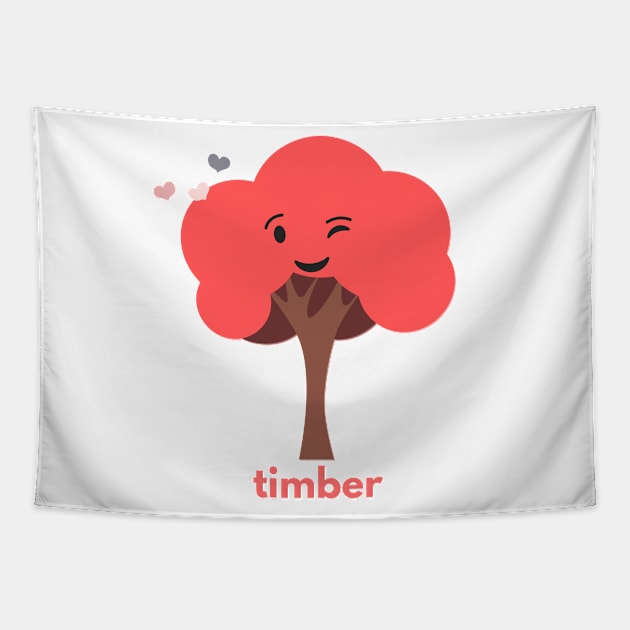 Timber Dating Tapestry by fwerkyart