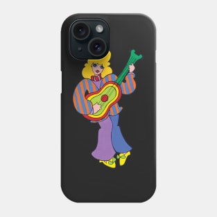 Hippie Guitar Girl Phone Case