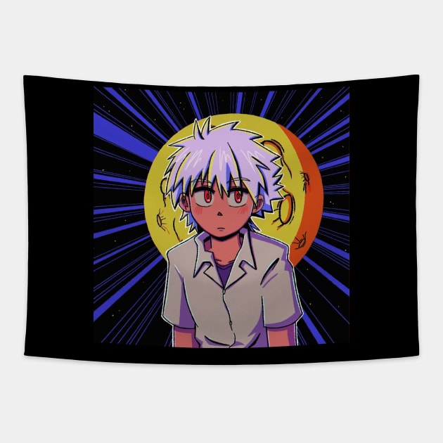 vaporwave aesthetic anime boy 90s retro vibe Tapestry by KinseiNoHime