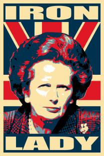 Iron Lady Propaganda Poster Pop Art Magnet