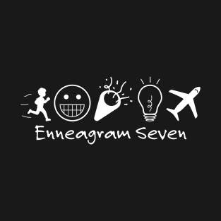 Enneagram 7 T-Shirt | Enneagram Type 7 | Enthusiast | Adventurer | Enneagram Gifts | Unisex - Men & Women's Tee T-Shirt