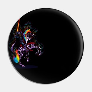 Dark Knight of Rainbows Pin