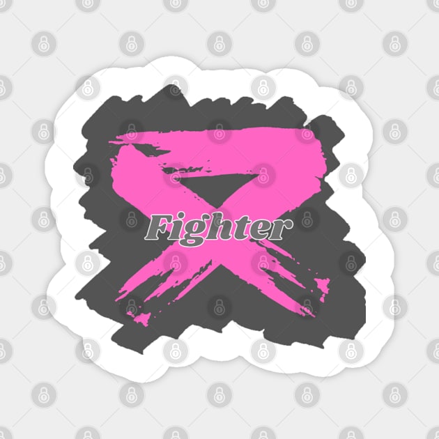 Breast Cancer Fighter Magnet by musicanytime