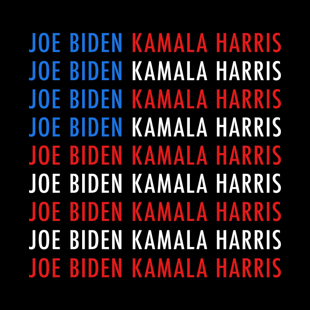 Joe Biden Kamala Harris American Flag by PunTime