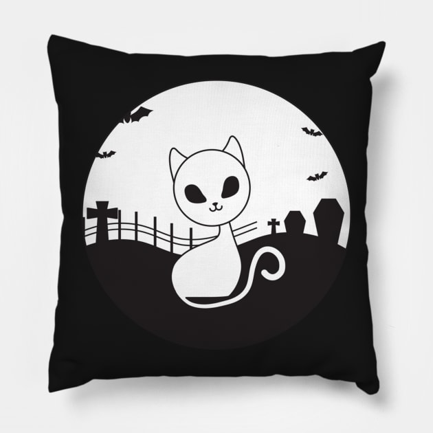 discovery of witches - cat Pillow by LescostumesdeM