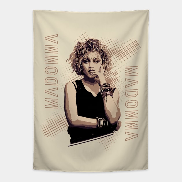 Madonna // 80s style Tapestry by Degiab