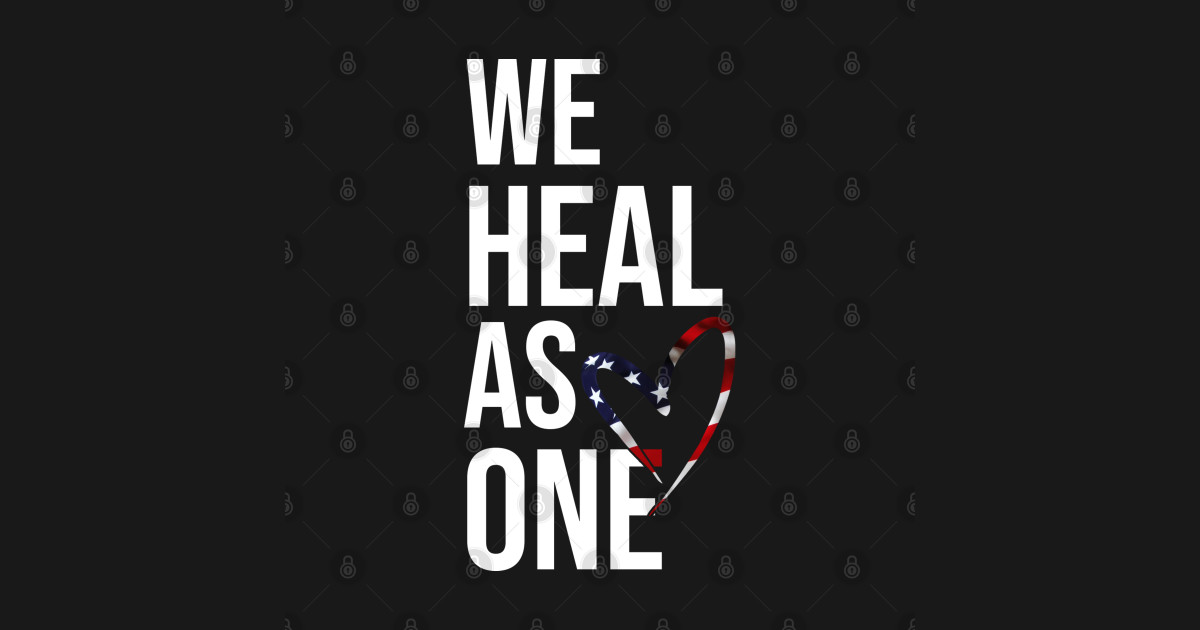 statement t shirt about we heal as one