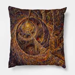 Interlocking Abstract Geometric Figures Dimensions Pillow