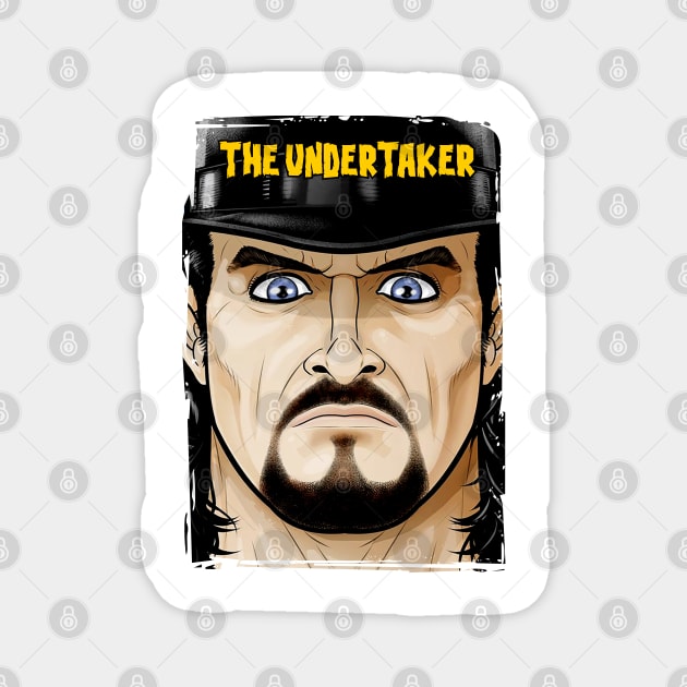 The Undertaker scary face Magnet by WildBrownies