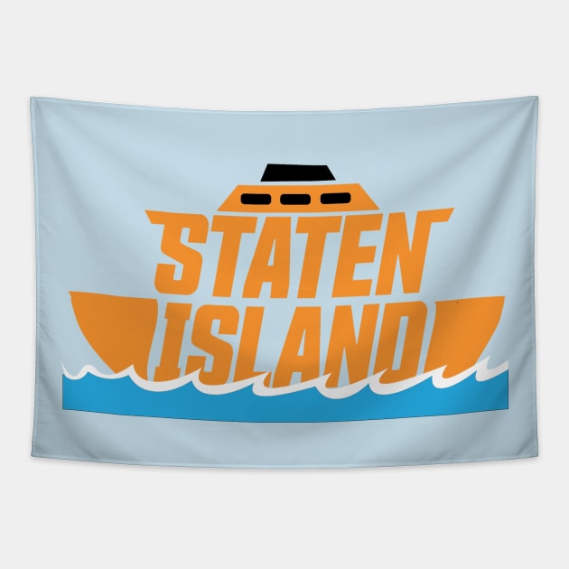 Staten Island Ferry Tapestry by MAS Design Co