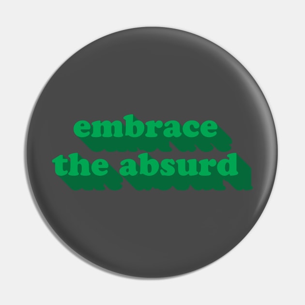 Embrace the Absurd - Albert Camus | Existentialism Quote Pin by uncommonoath