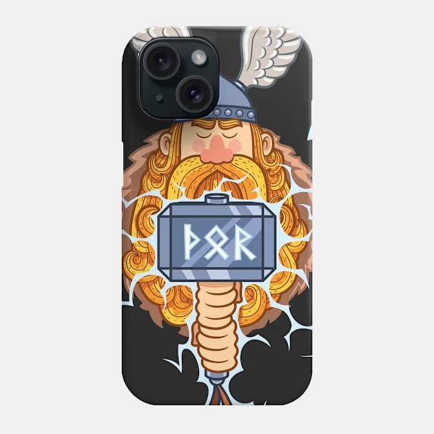 Thor Portrait Phone Case by Malchev