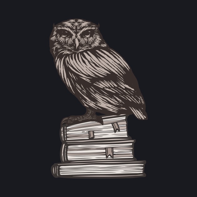 Books Owl Wisdom Reader Gifts by Foxxy Merch