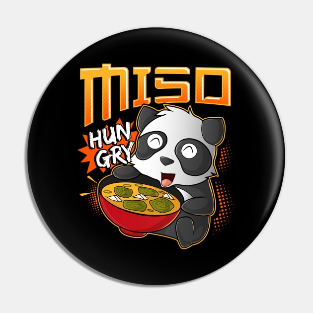 Miso Hungry Kawaii Panda Cute Anime Noodles Ramen Pin by theperfectpresents