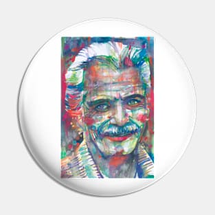 GEORGES BRASSENS watercolor portrait .1 Pin