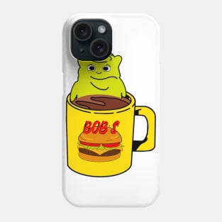 Burger Bob’s Coffee Mug With Melted Kuchi Kopi Illustration Phone Case