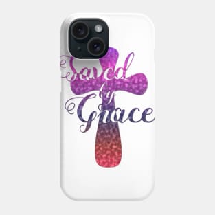 Saved by Grace - Artistic Cross Phone Case