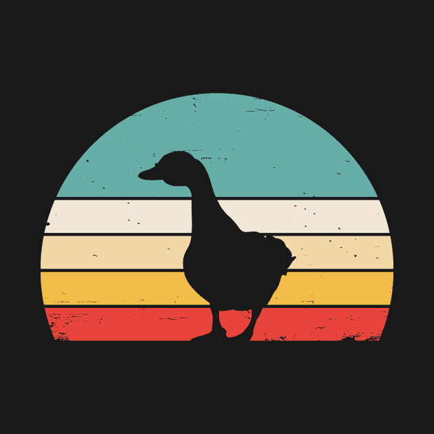 Goose Fun Retro Design Farm Animals by BlueTodyArt