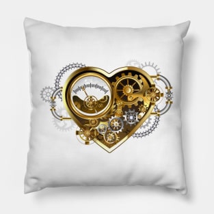 Steampunk Heart with a Manometer Pillow