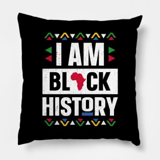 I Am Black History Month African American Black Pride Pillow