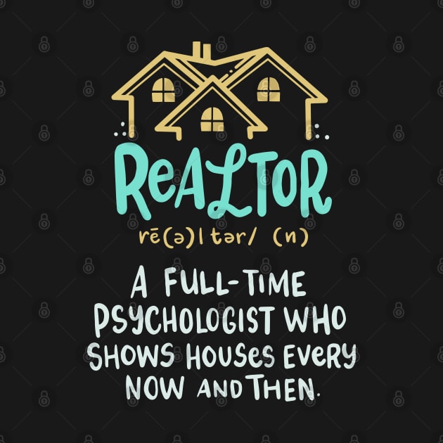 Funny Real Estate Realtor Definition Gift Idea by Fresan