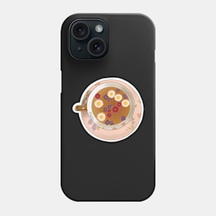 Vintage Cottagecore Teacup Illustration Phone Case