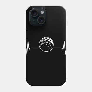 Golf heartbeat - Cool Funny Golf Lover Gift Phone Case