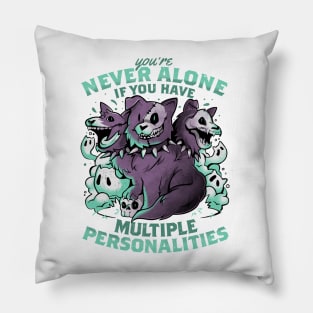 Multiple Personalities - Funny Evil Hell Dog Gift Pillow