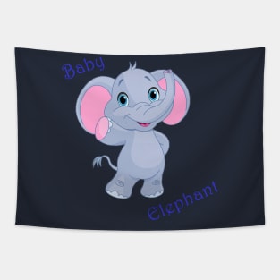 baby elephant, elephant girl, elephant boy, cute elephant Tapestry