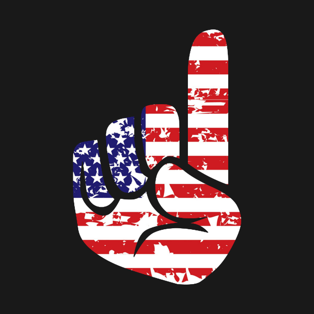 USA American Flag ASL Sign Language 4th Of July Shirt Gifts by Kaileymahoney