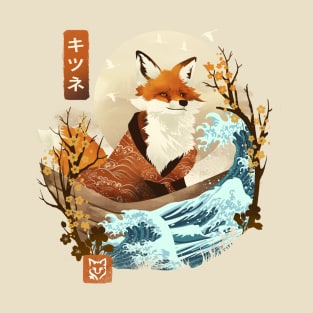 The Great Wave Fox T-Shirt