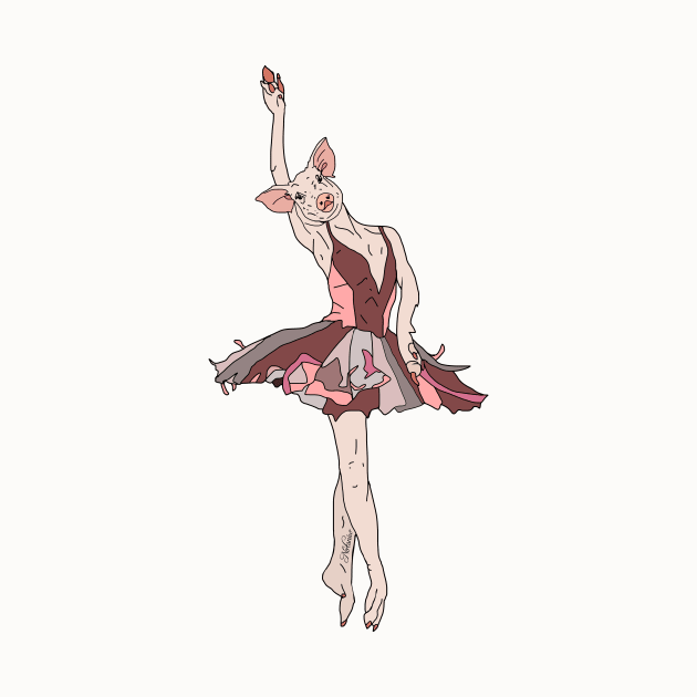 Pig Ballerina Tutu by notsniwart