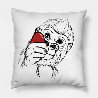 Easter gorilla - line Pillow