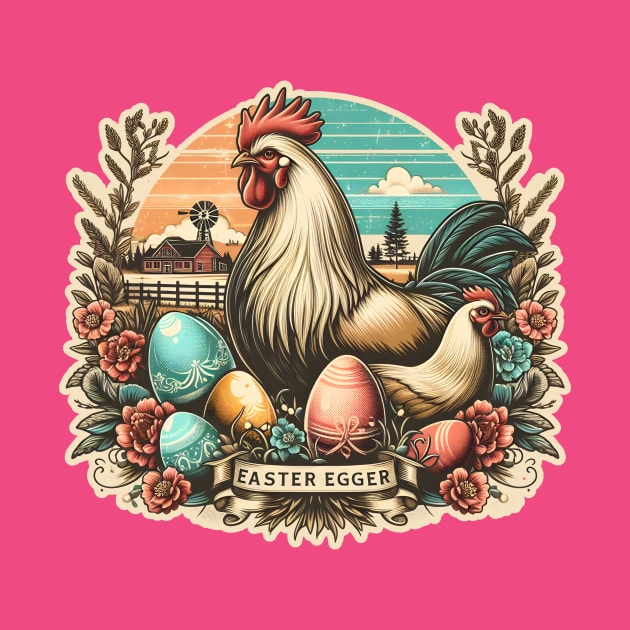 Easter Egger Chicken by WolfeTEES