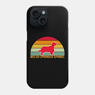 Welsh Springer Spaniel Vintage Silhouette Phone Case