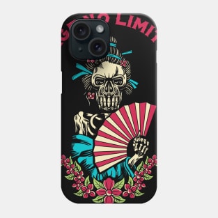 geisha skull Phone Case