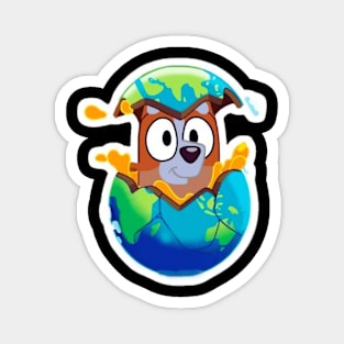 earth bluey Magnet