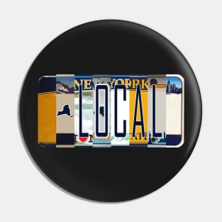 New York Local License Plates Pin