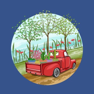 Vintage Plant Truck T-Shirt