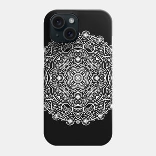 BLACK WHITE MANDALA Phone Case