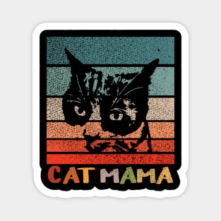 Cat Mama Vintage Magnet