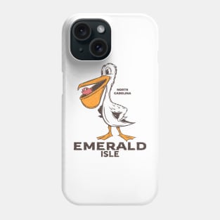 Emerald Isle, NC Summertime Vacationing Pelican & Fish Phone Case