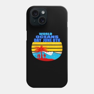 Womens World Oceans Day Phone Case