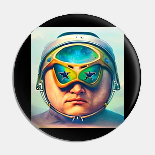 Star Man Storm Chaser Pin by TeeJaiStudio