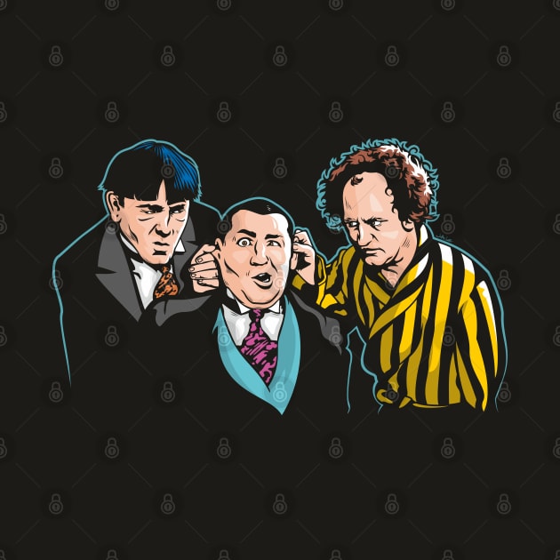 The Three Stooges by Jamie Lee Art