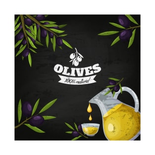 Olives oil blackboard T-Shirt