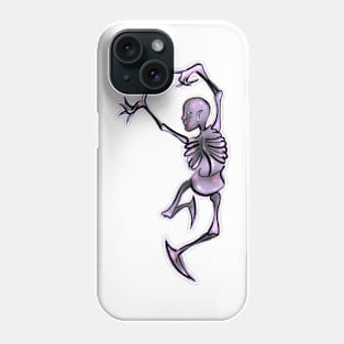 Pink Dancing Skeleton Phone Case