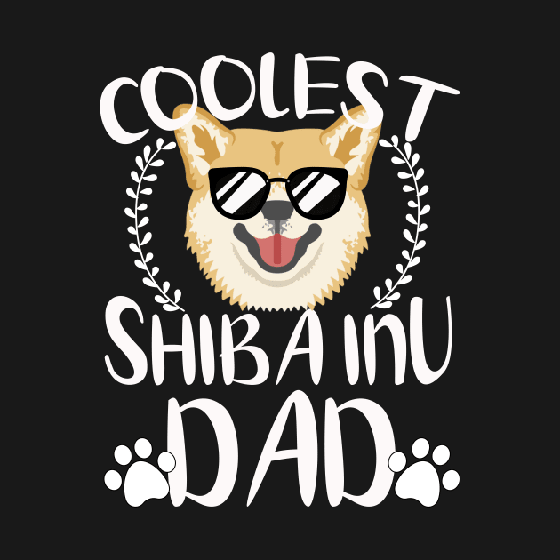 Glasses Coolest Shiba Inu Dog Dad by mlleradrian