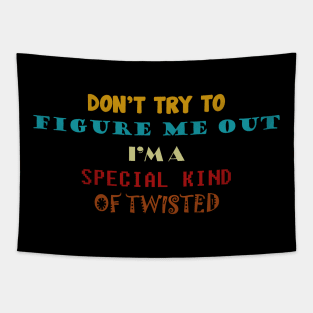 don't try to figure me out. snoopy Tapestry