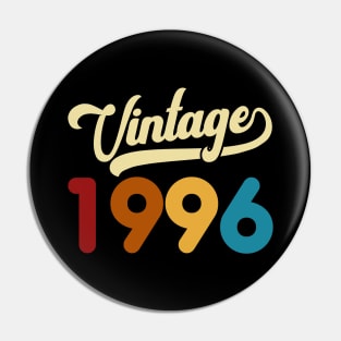 1996 Vintage Gift 24th Birthday Retro Style Pin